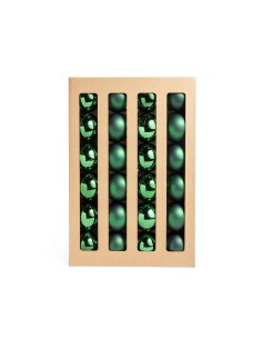 CONF 24 SFERE VERDI 6CM PLASTICA