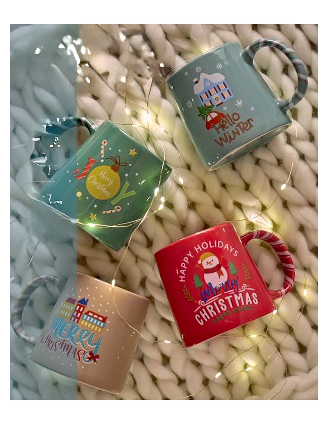 NATALE HELLO WINTER MUG 400CC ASSORTITO