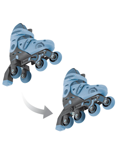PATTINI DA APPRENDIMENTO BLU 2IN1 TAGLIA 30-33