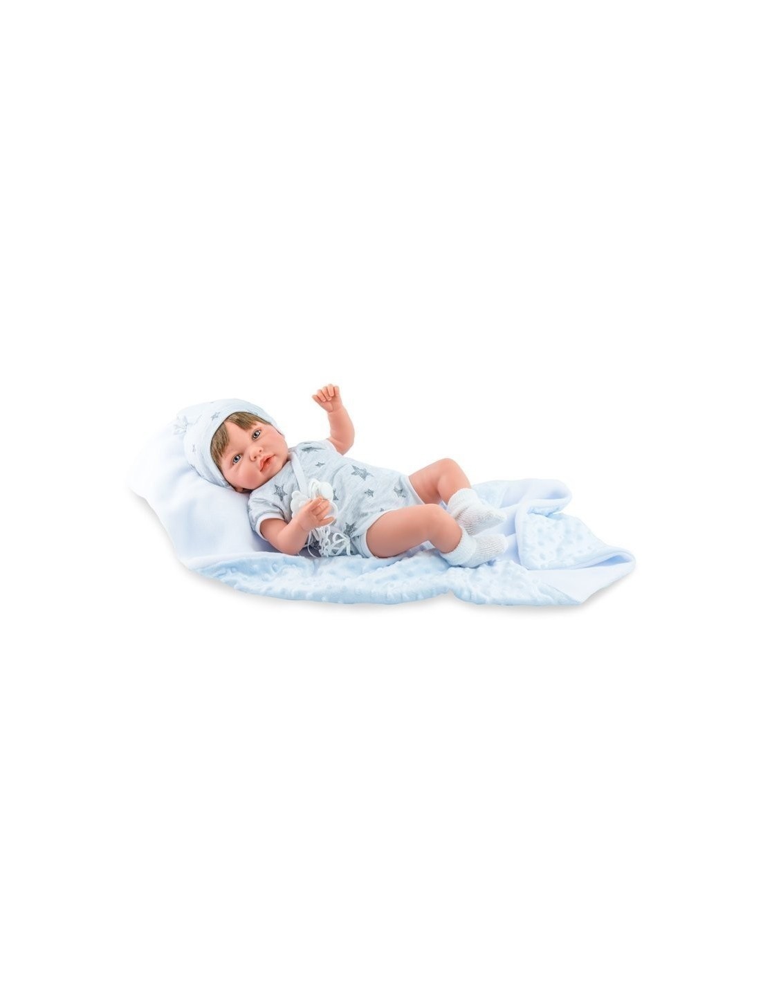 BAMBOLA REBORN LUKA STAR, 45 CM, MARINA & PAU, VESTITO CARINO, CORPO MORBIDO E ARTICOLATO, GIOCATTOLO PER BAMBINI, 3+ ANNI