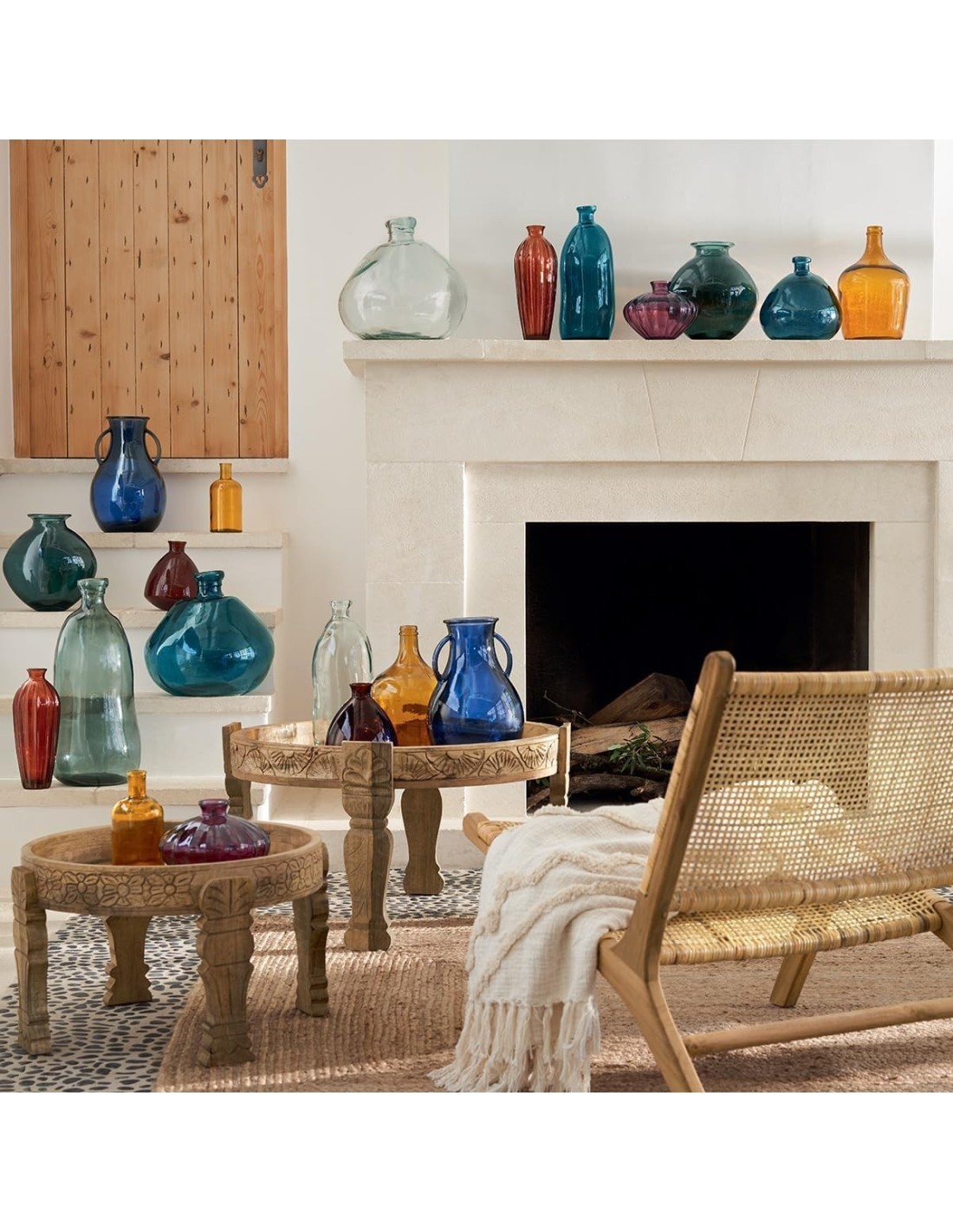 Atmosphera Vaso Dame Jeanne Verde Cachi D33 cm – Vetro