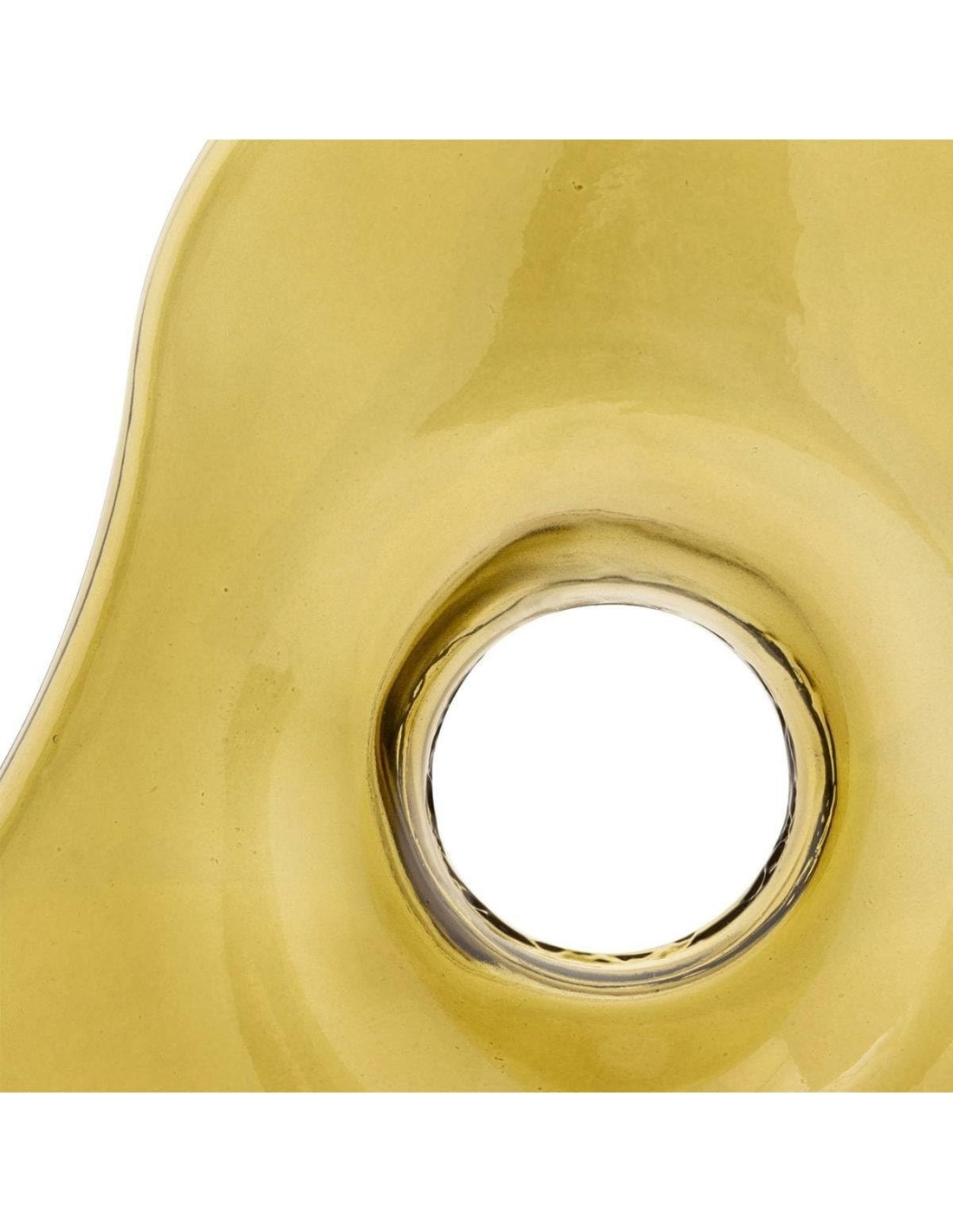 Atmosphera Vaso a Ciambella Verde Kaki H25 cm