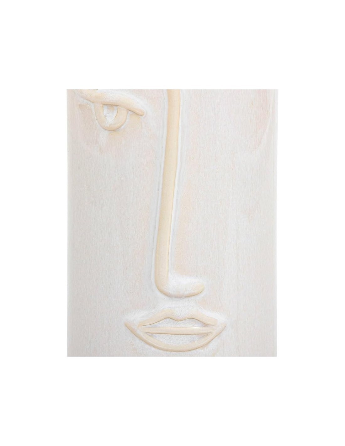 Atmosphera Vaso Soleya in Ceramica Bianca a Forma di Faccia H25 cm