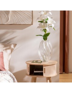 Atmosphera Vaso Trasparente Valma in Vetro H27 cm