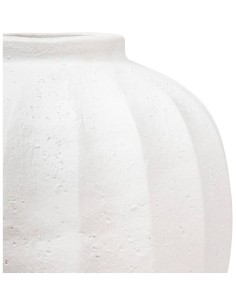 Atmosphera Vaso a Sfera Amia in Ceramica Bianca H28 cm 2