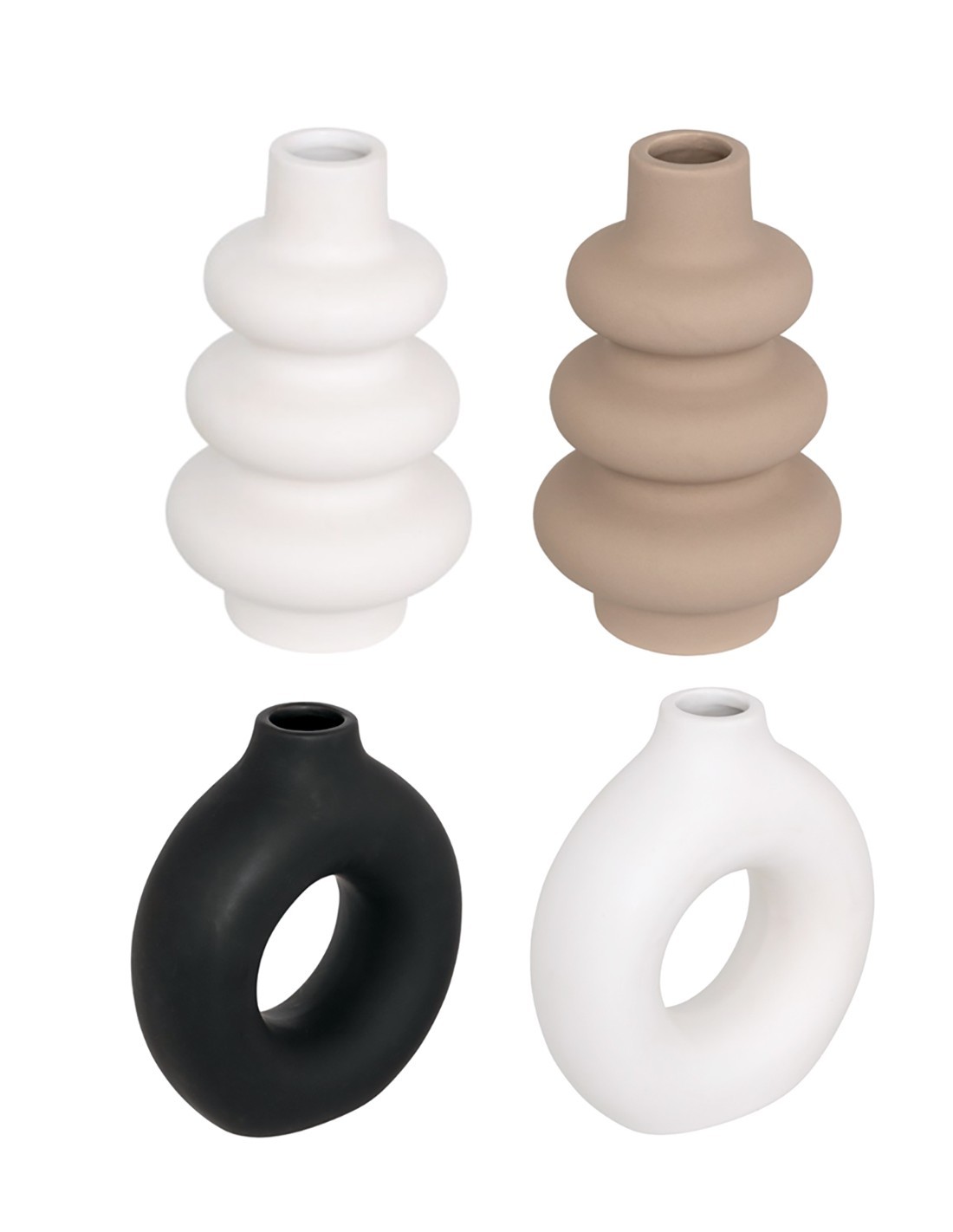 Atmosphera Vaso in Ceramica Ziva H15 cm – Modelli Assortiti