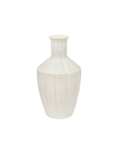 Atmosphera Vaso Antico Nolwi in Ceramica Bianca H48 cm
