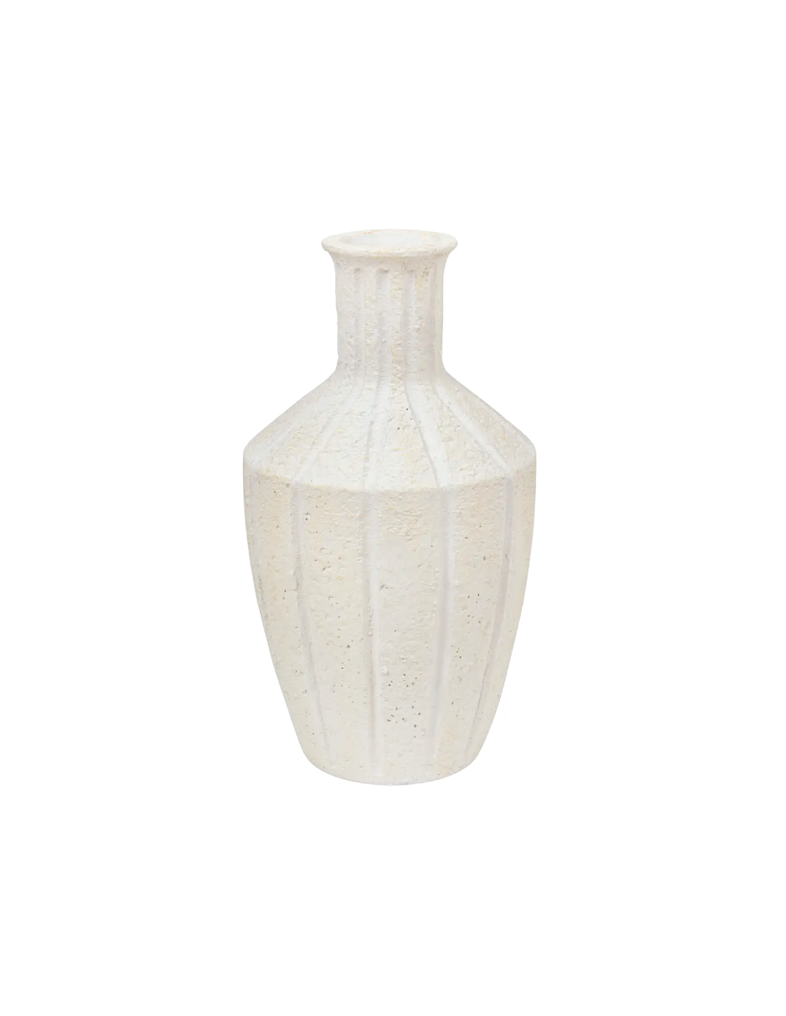 Atmosphera Vaso Antico Nolwi in Ceramica Bianca H48 cm