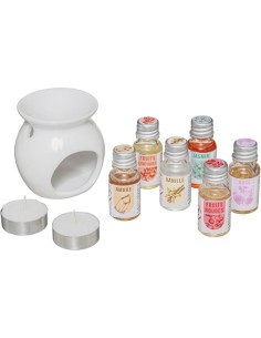 Atmosphera Scatola con 6 Profumi Beige Kili 15x10 cm