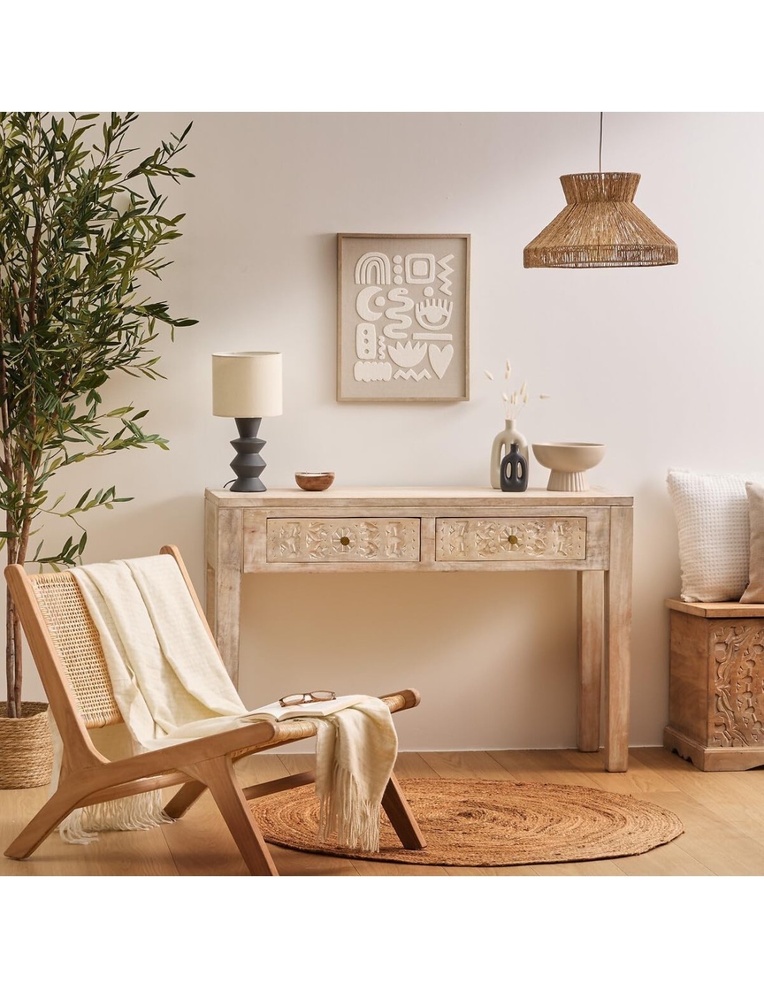 Atmosphera Decorazione da Parete 3D Petra Beige 40x50 cm