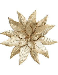 Atmosphera Decorazione Murale Amandine in Metallo Dorato 67x67 cm