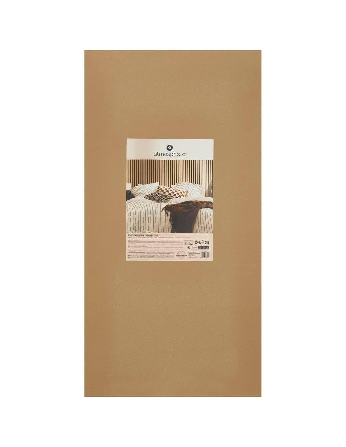 Atmosphera Pannello Decorativo in Legno Colva 120x60 cm Effetto Rovere Chiaro – Riduzione Rumore