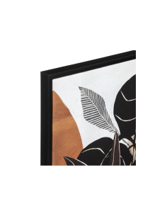 Atmosphera Tela con Cornice Plante in Legno 58x78 cm