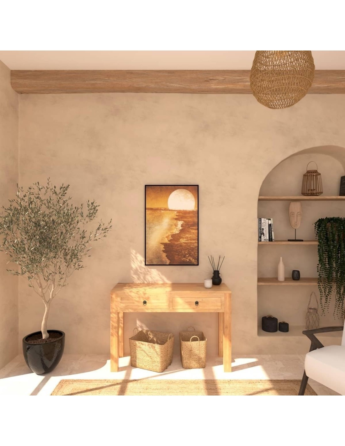 Atmosphera Tela Incorniciata Soleil in Legno 60x90 cm