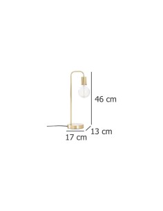 LAMPADA 148168A KELI 45CM ORO su TreG Ingrosso