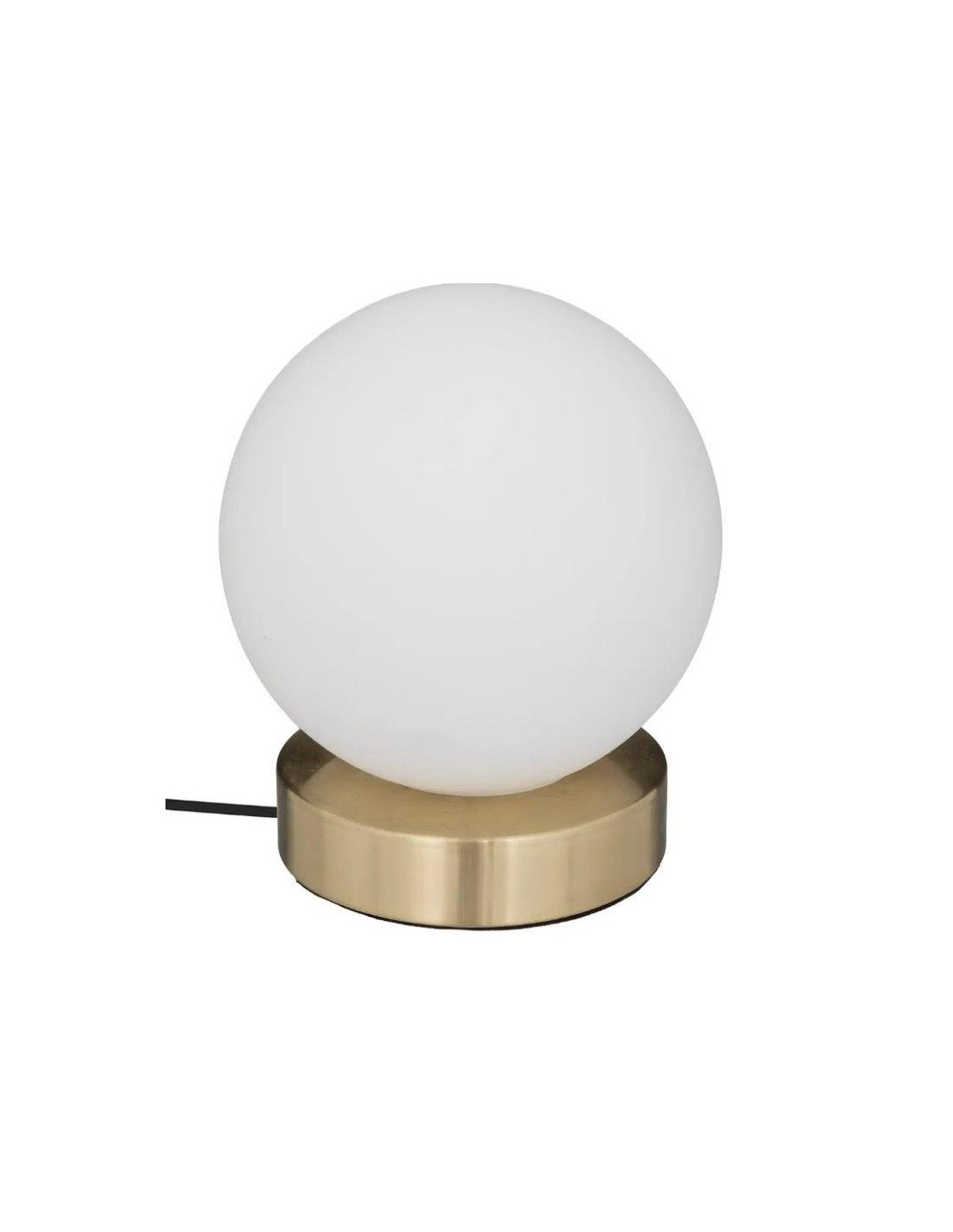 Atmosphera Lampada a Sfera Dris in Vetro e Metallo Bianco H16 cm