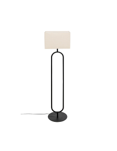 Atmosphera Lampada da Terra Alec in Metallo Nero 38x28x154 cm