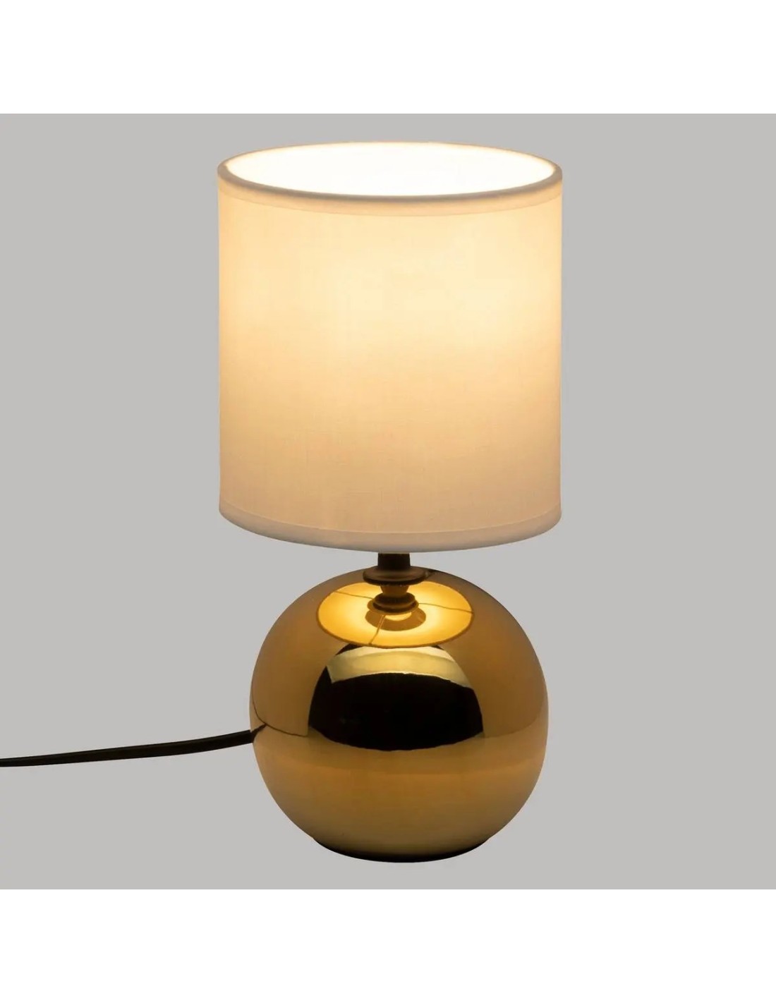Atmosphera Lampada in Ceramica Timéo Oro H25 cm