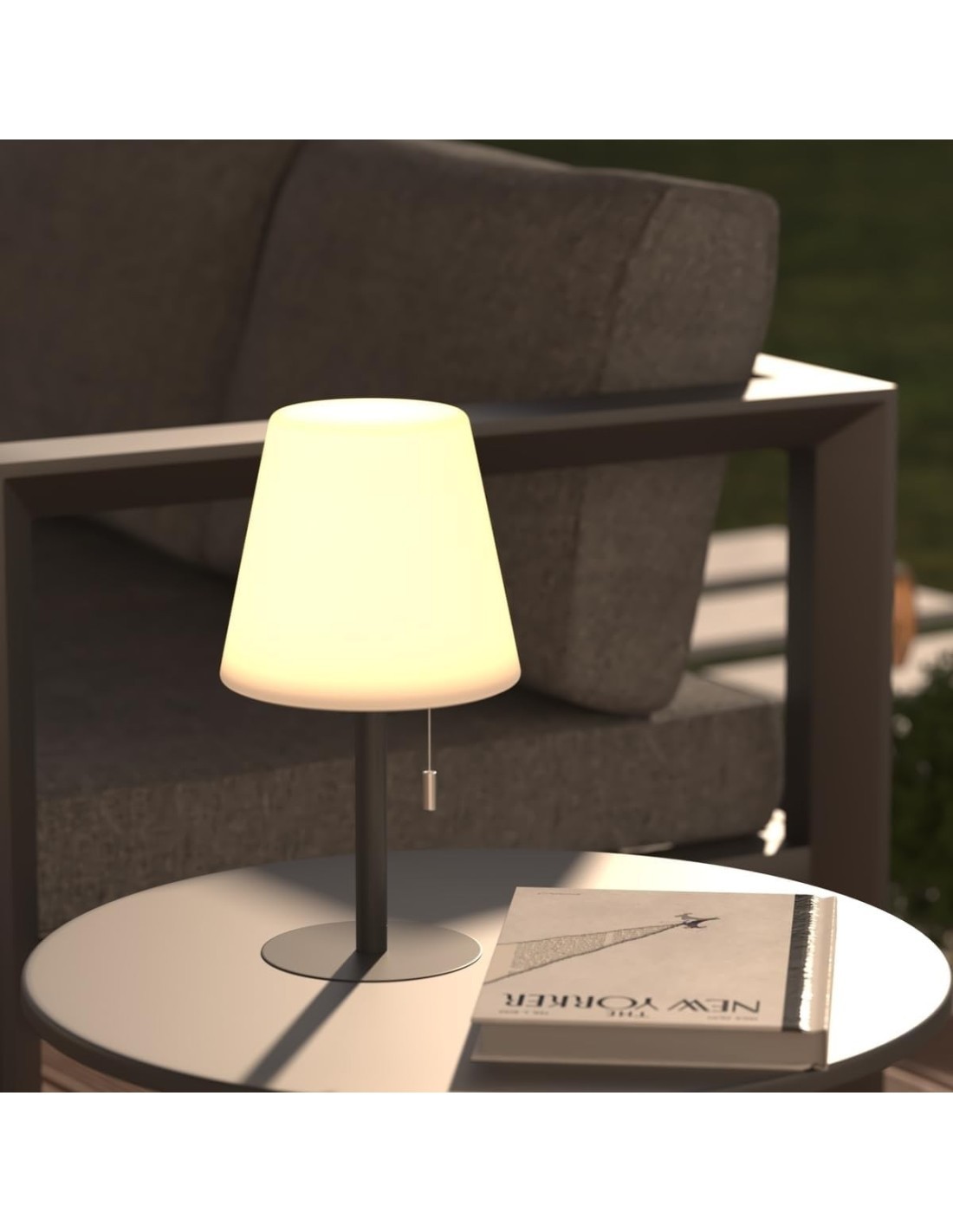 Atmosphera Lampada da Esterno Zack Grigio Scuro H30 cm