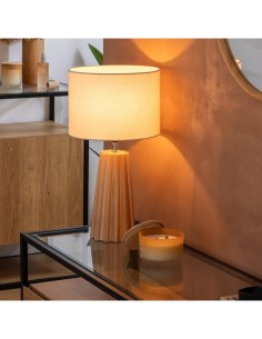 Atmosphera Lampada da Tavolo Adon Beige H53 cm 2
