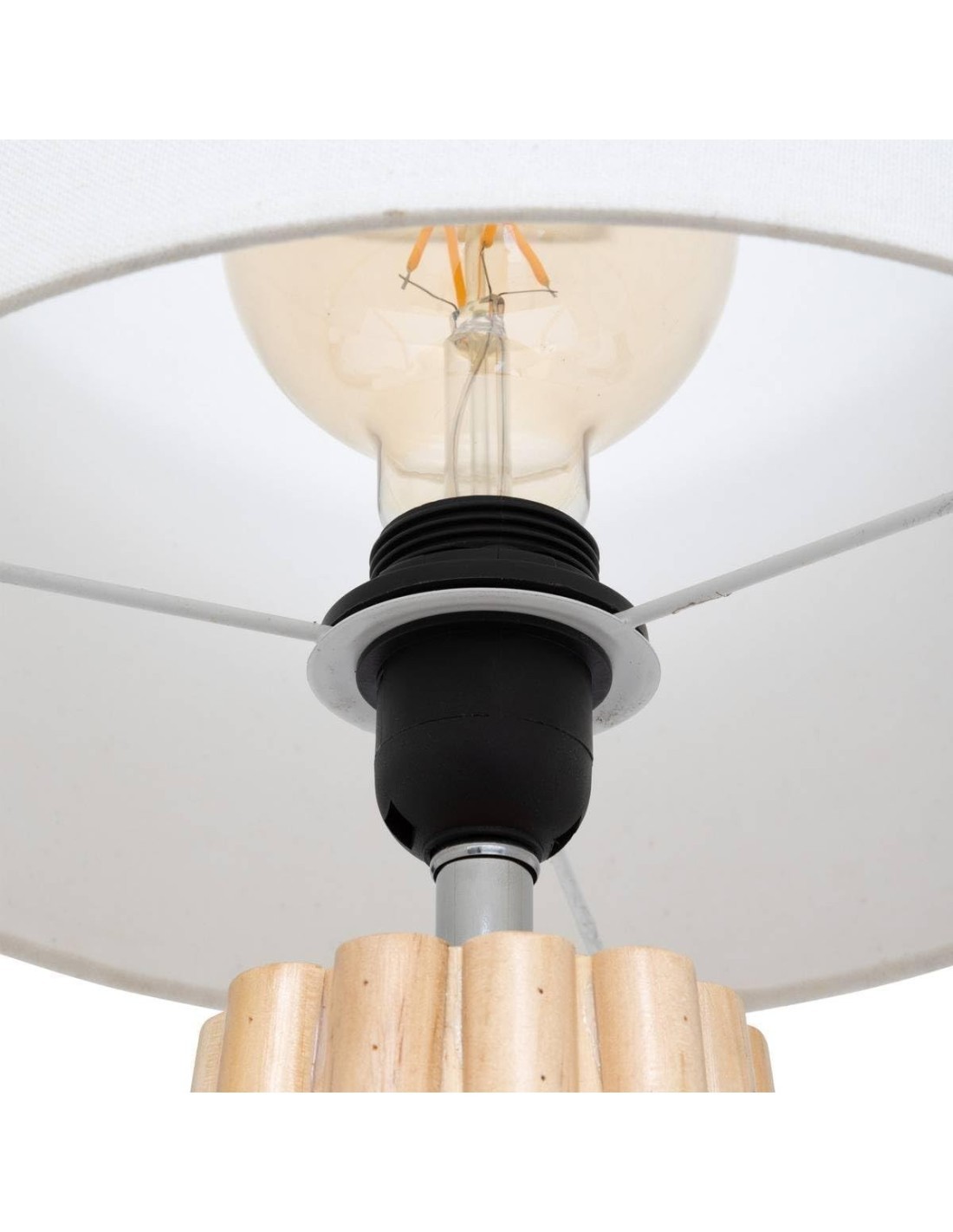 Atmosphera Lampada da Tavolo Adon Beige H53 cm