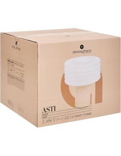 Atmosphera Lampada da Tavolo Asti in Vetro Argilla H36 cm – Classe Energetica A+++