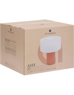 Atmosphera Lampada da Tavolo Asti in Vetro Brown Ecurel H36 cm – Classe Energetica A+++