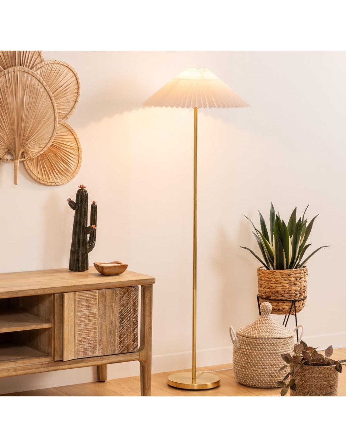 Atmosphera Lampada da Terra Dritta Jiling in Metallo H150 cm