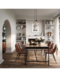 SEDIA 157054A VLADI MARRONE su TreG Ingrosso 2