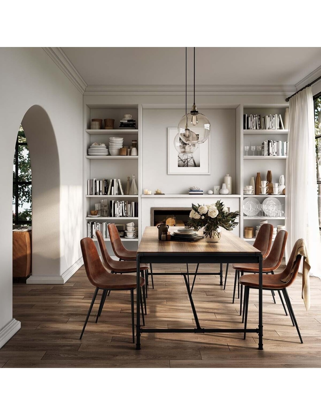 SEDIA 157054A VLADI MARRONE su TreG Ingrosso