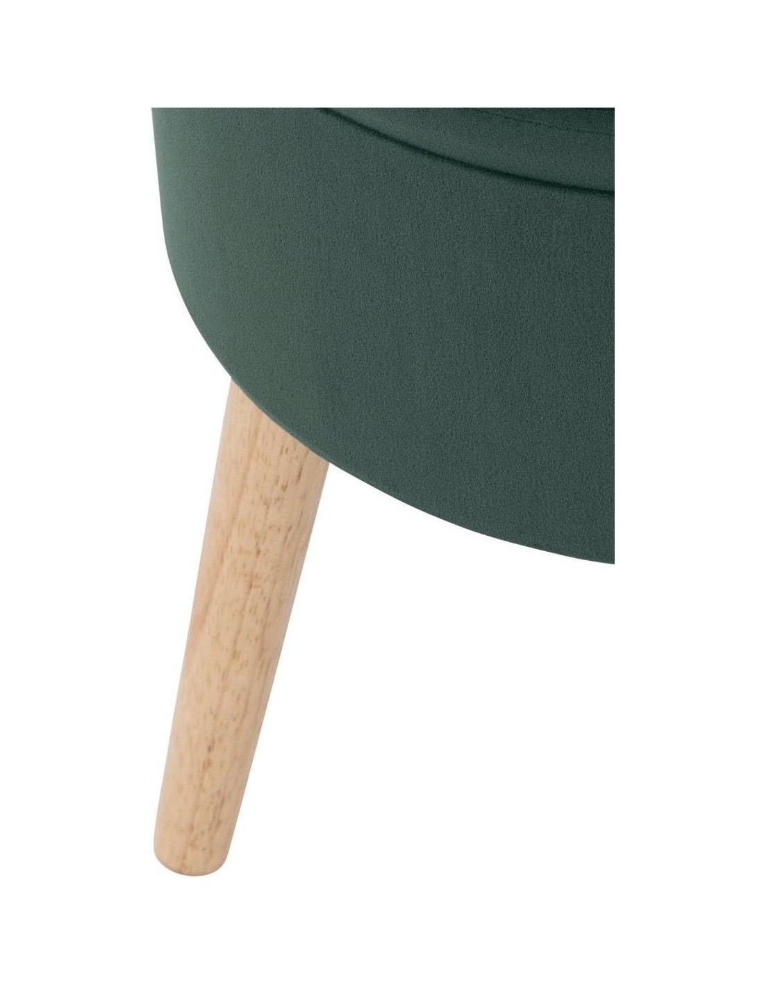 Atmosphera Sgabello Cassapanca "Tess" in Velluto Verde