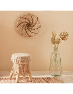 Atmosphera Sgabello in Macramé e Legno