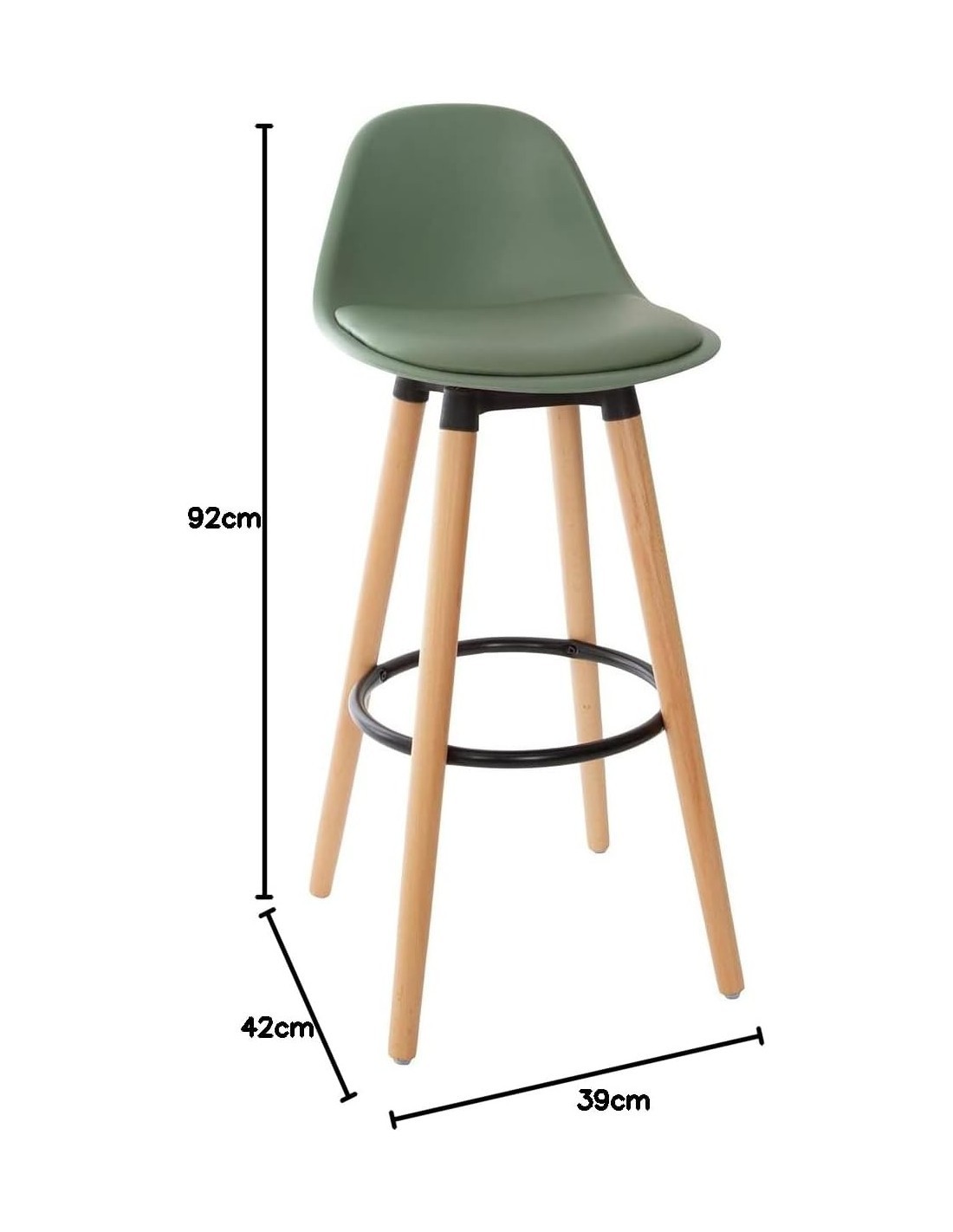 SGABELLO BAR MAXON 93CM VERDE su TreG Ingrosso