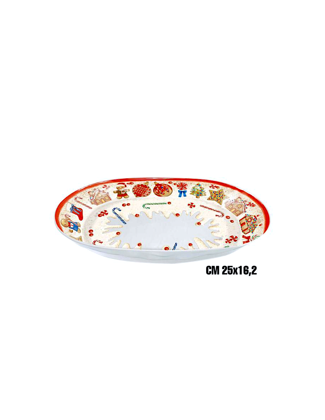 MARZAPANE VASSOIO OVALE FONDO 25X16CM