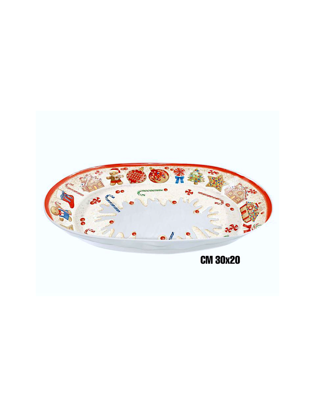 MARZAPANE VASSOIO OVALE FONDO 30X20CM