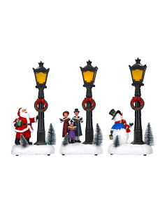 Scenario di Natale lampione con led assortito, decorazione luminosa,  la magia di Natale per la tua casa