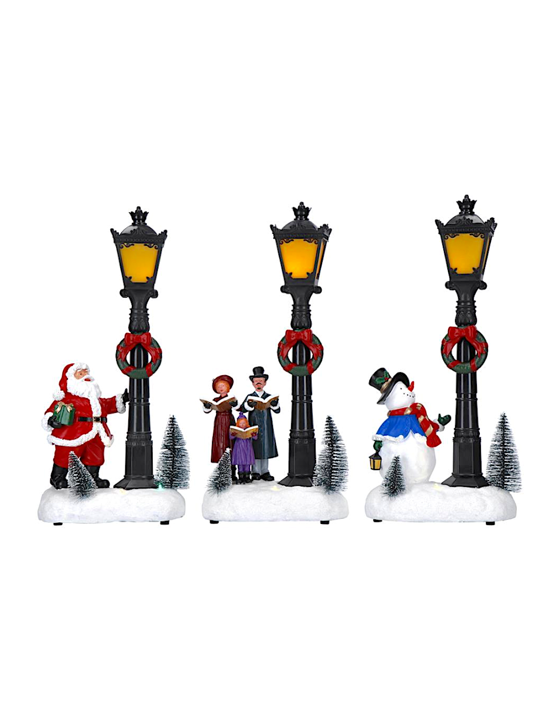 Scenario di Natale lampione con led assortito, decorazione luminosa,  la magia di Natale per la tua casa