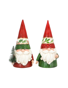 Gnomo di Natale multicolor 11,5x8,5x19,4 assortito, decorazione luminosa,  la magia di Natale per la tua casa