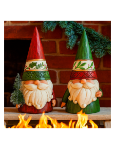 Gnomo di Natale multicolor 11,5x8,5x19,4 assortito, decorazione luminosa,  la magia di Natale per la tua casa 2