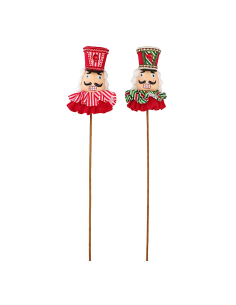 Pick di Natale schiaccianoci assortito, decorazione multicolor per albero e composizioni,  la magia di Natale per la tua casa