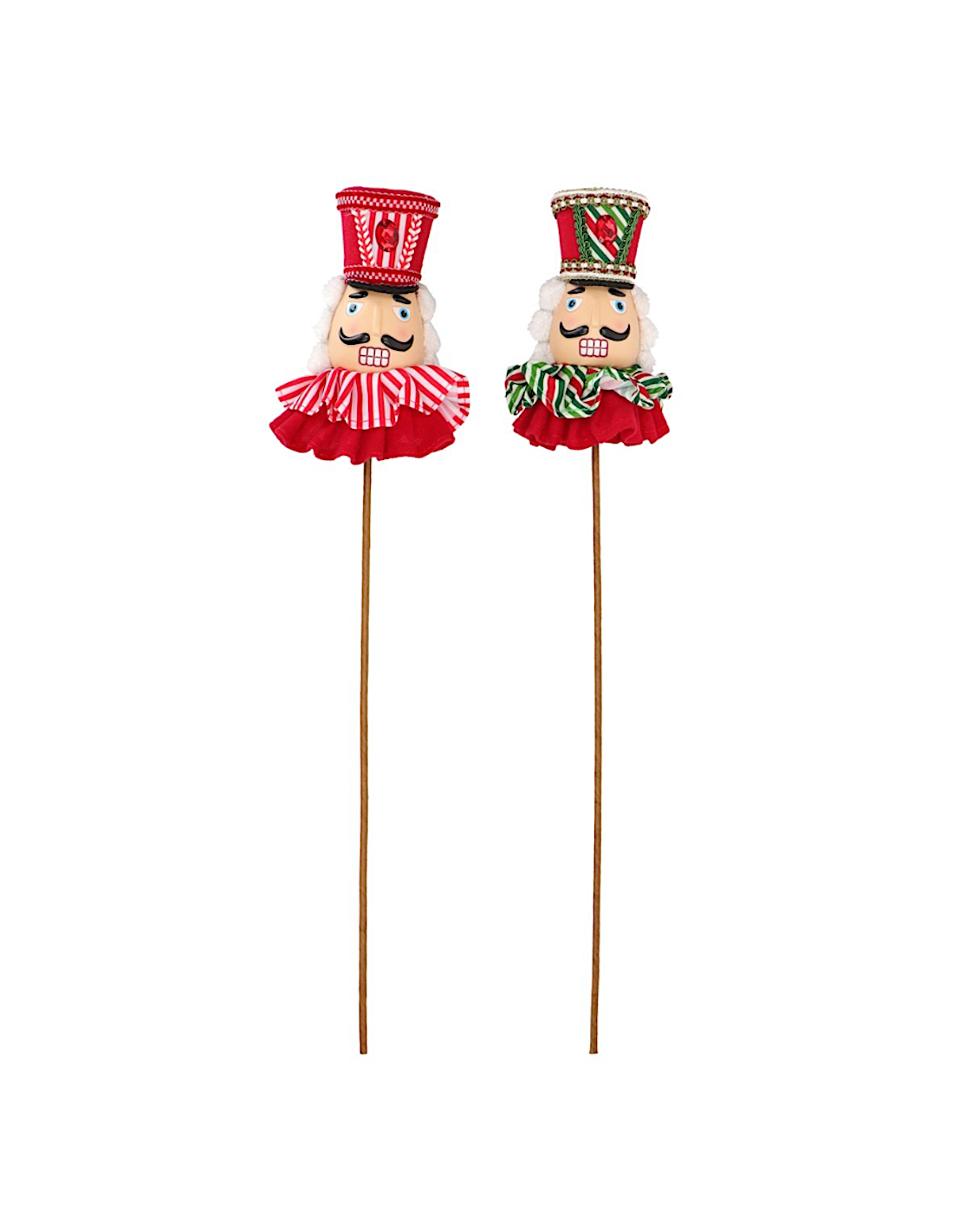 Pick di Natale schiaccianoci assortito, decorazione multicolor per albero e composizioni,  la magia di Natale per la tua casa
