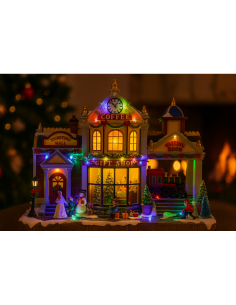 Villaggio di Natale gift shop station 41x18x34cm,  la magia di Natale per la tua casa 2