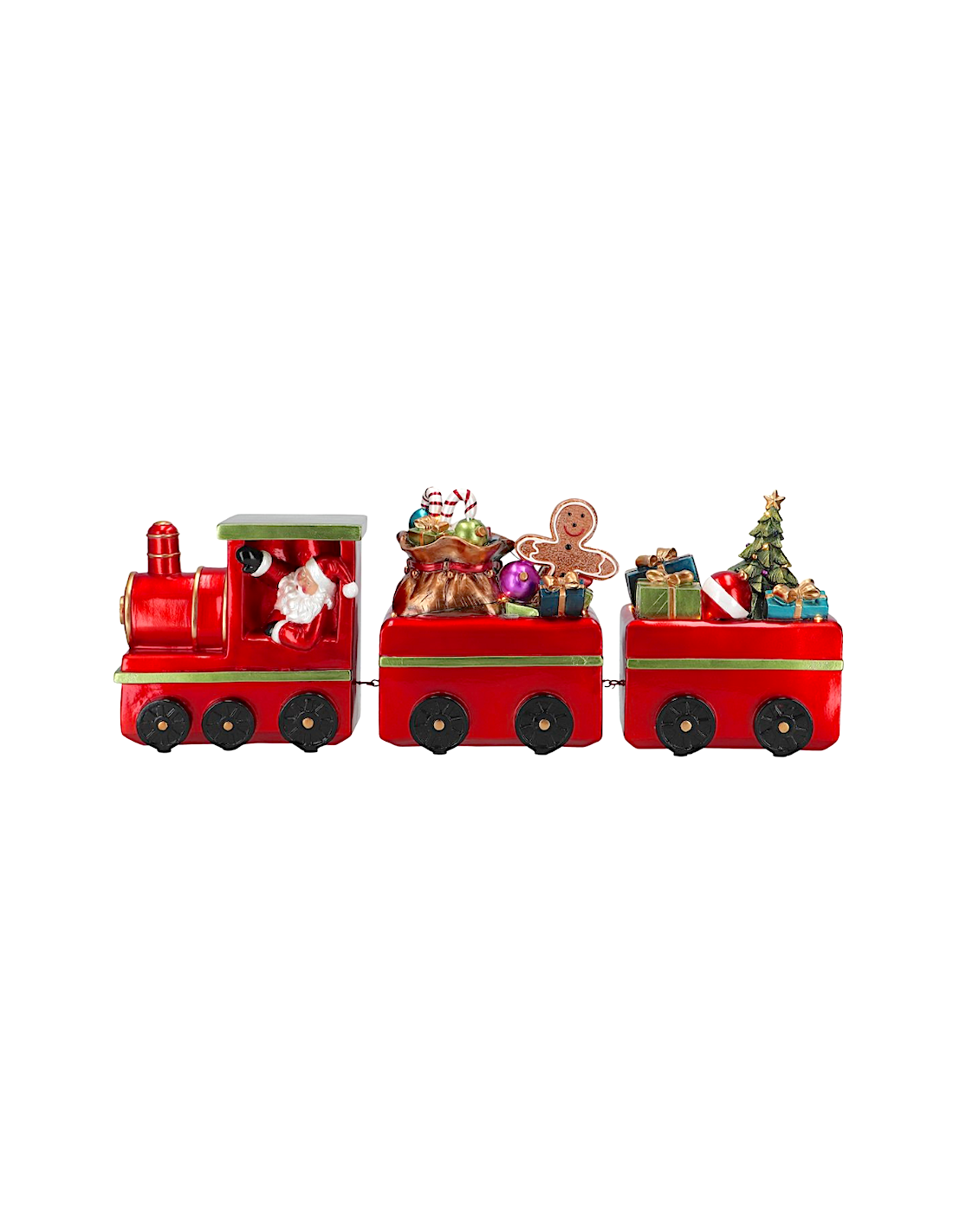 Trenino di Natale con led 61x15x22cm, decorazione luminosa natalizia, la magia di Natale per la tua casa