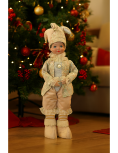 Giullare di Natale verde oro 14x8x45,7cm, decorazione natalizia elegante,  la magia di Natale per la tua casa 2