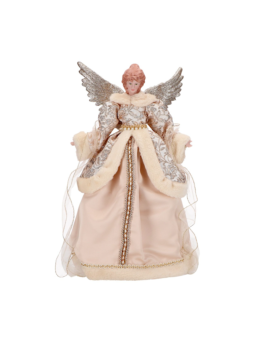 Puntale di Natale angelo oro 35x15x42h, decorazione elegante per albero,  la magia di Natale per la tua casa