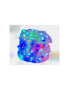 SERIE LUMINOSA 1200 LED SMART RGB CAVO TRASPARENTE 48MT CON TELECOMAND