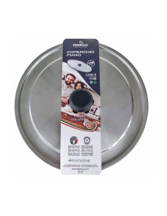 COPERCHIO PIANO 40CM ALLUMINIO CON POMOLO