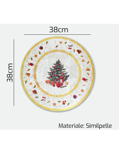 TOVAGLIETTA 956770 DEC.NATALIZIO 38CM SIMILPELLE