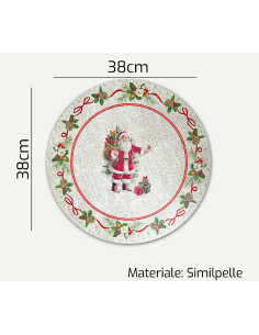 TOVAGLIETTA 956773 DEC.NATALIZIO 38CM SIMILPELLE