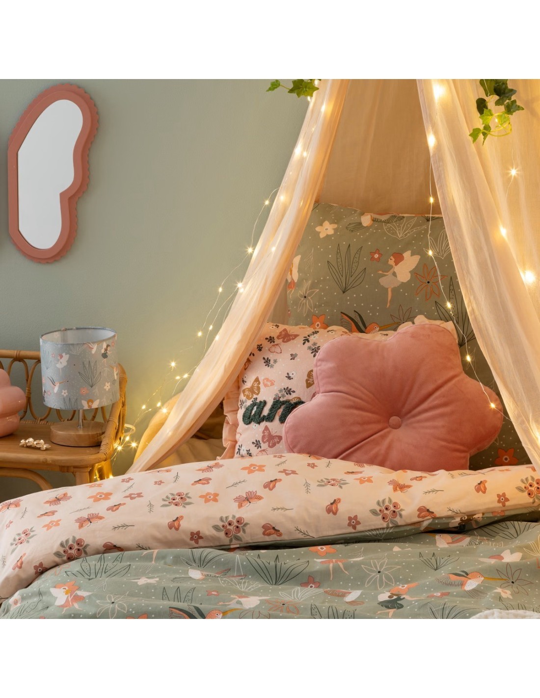 Cuscino Fiore "Amelia" Rosa D.38 cm Atmosphera for Kids